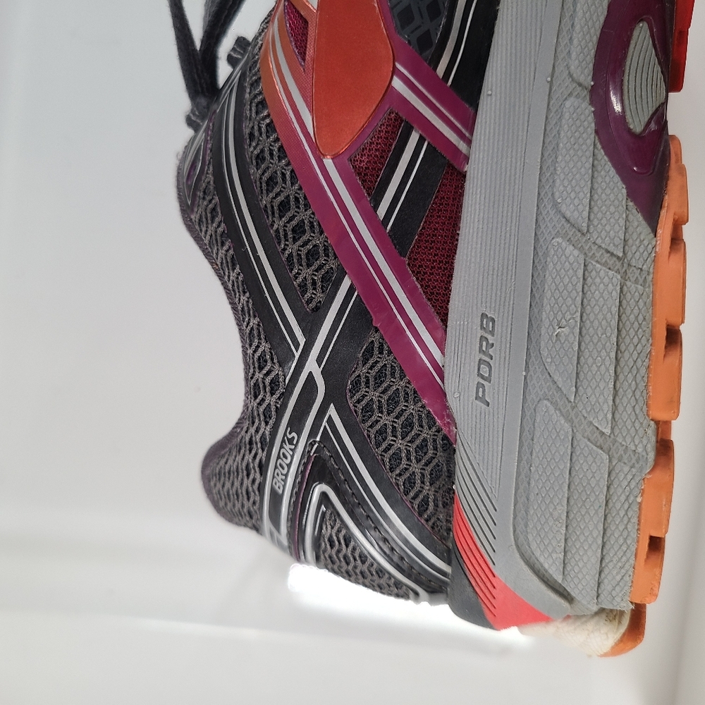 Brooks Womens‎ GTS 17 1202311D044 Gray Orange Running Shoes Lace Up Size 9 D - Picture 6 of 9